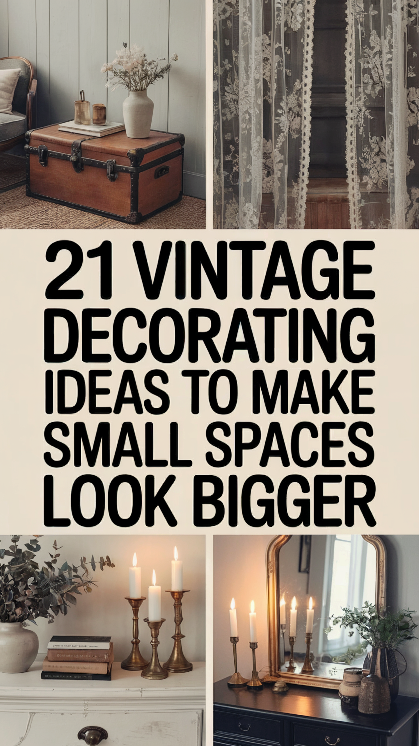 Photo inspiration: Picture Idea: 21 Vintage Decorating Ideas To Make Small Spaces Look Bigger