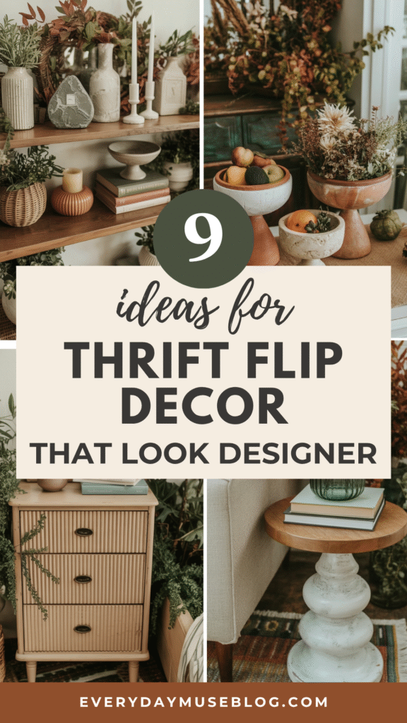 9 creative thrift flip decor ideas for a designer look. Transform inexpensive items into stylish home decor pieces.